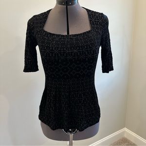 Anthropologie Velvet Shirt